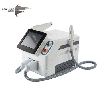 hottest portable 2 in 1 shr ipl permanent hair remover skin rejuvenation tattoo removal machine